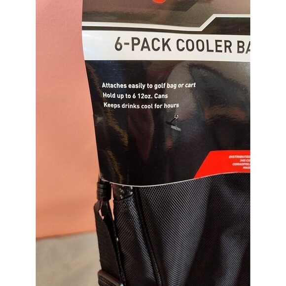 Maxfli 6 Pack Can Cooler Bag Black - Picture 4 of 5